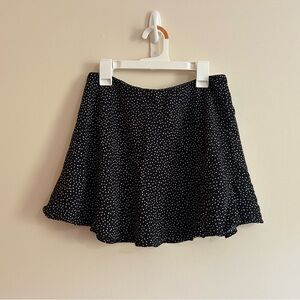 American Eagle Black and White Polka Dot Skirt